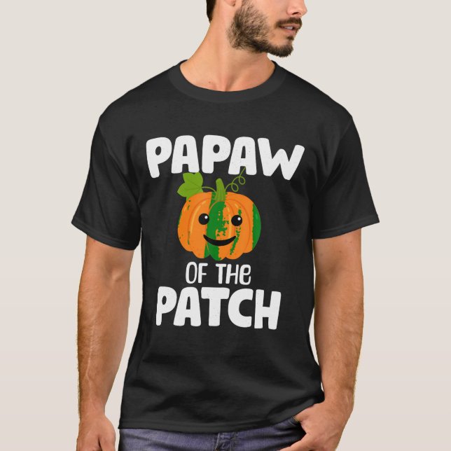T-shirt Citrouille Papaw du Patch Funny Family Matching H (Devant)