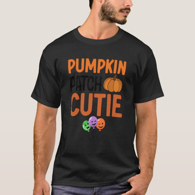 T-shirt Citrouille Patch Cutie Halloween Automne (Devant)