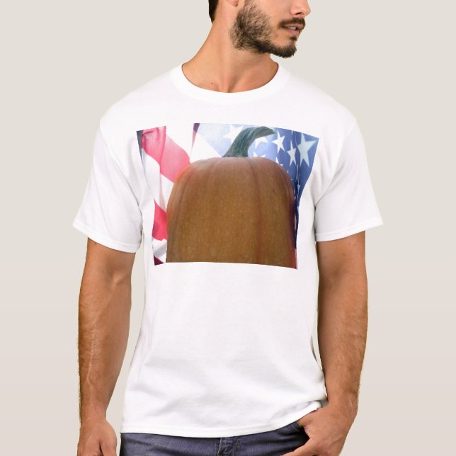 T-shirt Citrouille patriotique (Devant)