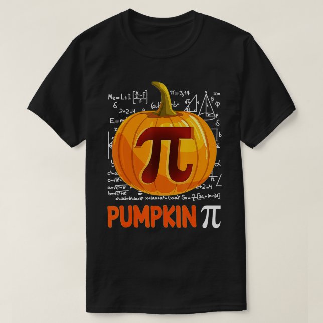 T-shirt Citrouille Pi Math Halloween Thanksgiving Funny Pi (Design devant)
