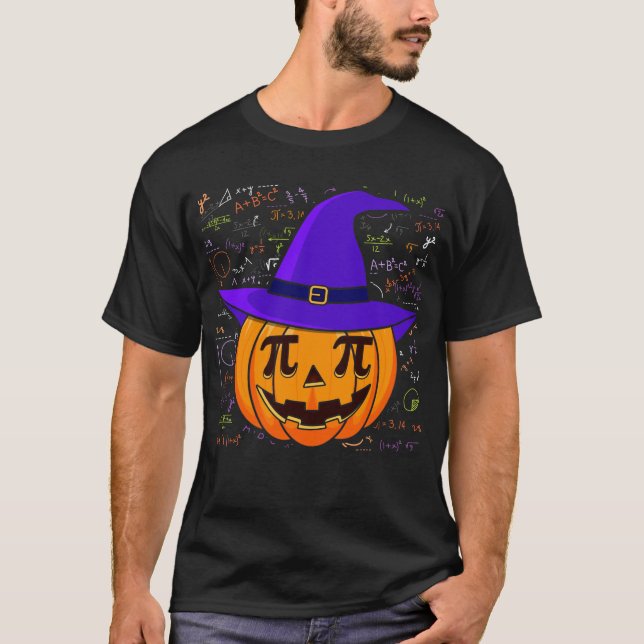 T-shirt Citrouille Pi Pie Funny Costume Halloween Math Pun (Devant)