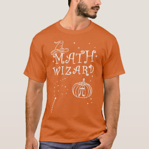 T-shirt Citrouille Pi Pie Wizard Casquette Math Enseignant