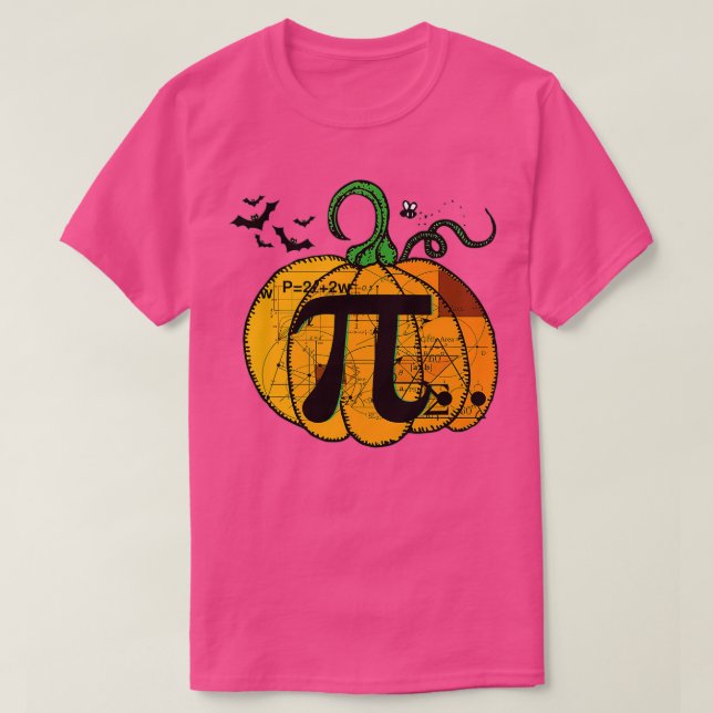 T-shirt Citrouille Pie Funny Halloween Thanksgiving Math (Design devant)