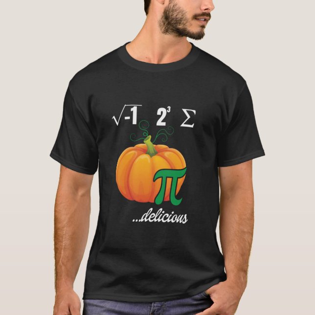 T-shirt Citrouille Pie Math Enseignant Drôle Retour À L'Éc (Devant)