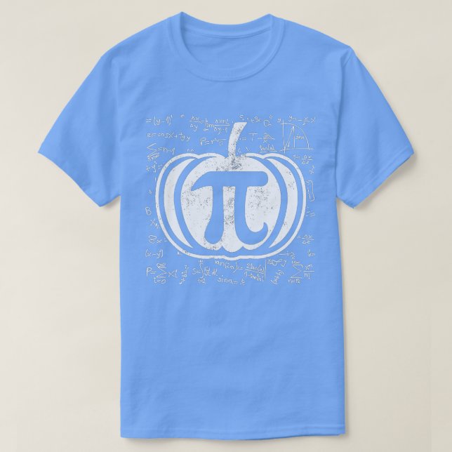 T-shirt Citrouille Pie Math Funny Halloween Thanksgiving P (Design devant)