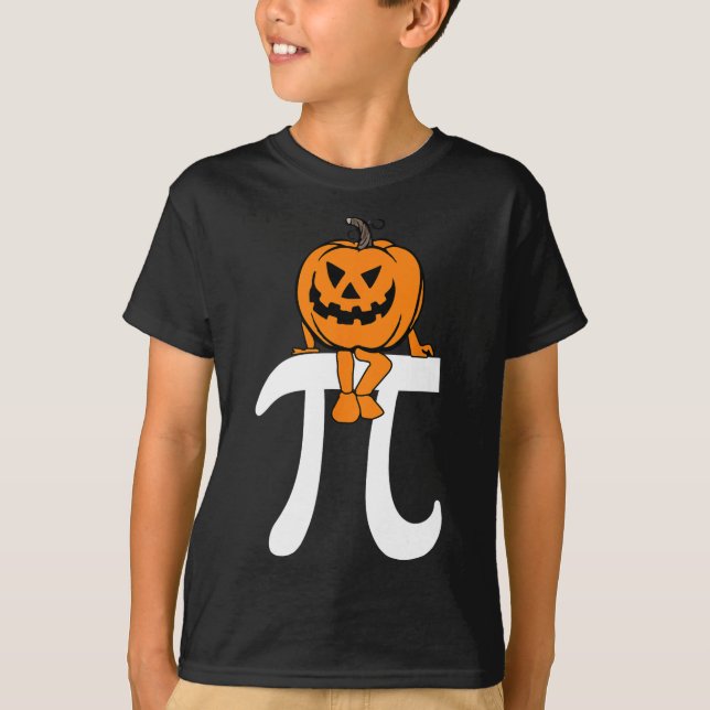 T-shirt Citrouille Pie Math Funny Halloween Thanksgiving P (Devant)