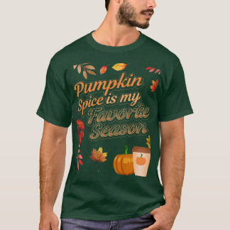 T-shirt Citrouille Pie Spice Automne Printemps Automne Sai