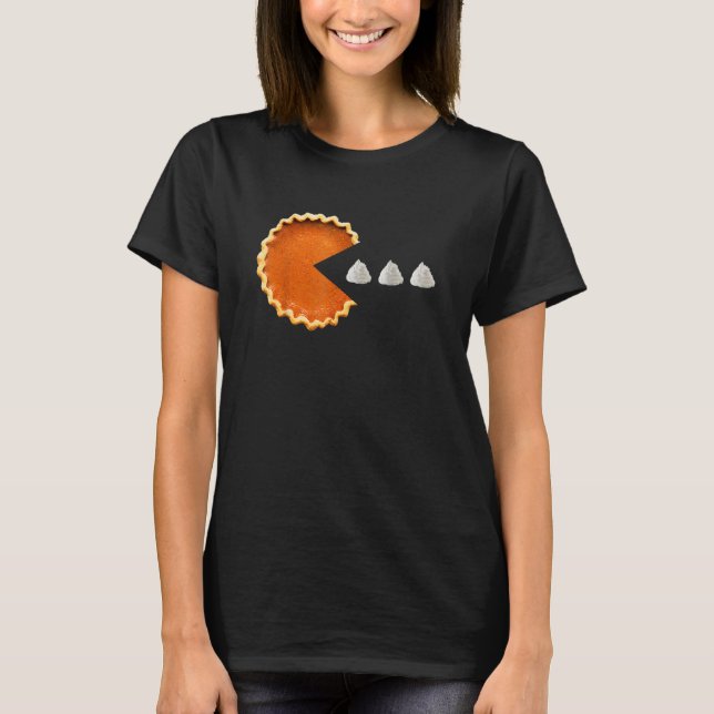 T-shirt Citrouille Pie Whied Cream jeu vidéo Thanksgiving (Devant)