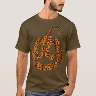 T-shirt Citrouille poster de animal - Automne et Halloween