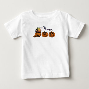 T-shirt citrouille pour bébé automne/Halloween