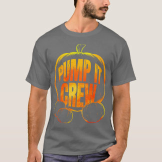 T-shirt Citrouille Pump It Crew Halloween