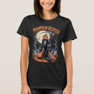 T-shirt Citrouille Reaper gothique Halloween Citrouille Éf