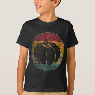 T-shirt Citrouille Retro Fruit Automne Halloween Pie Vint
