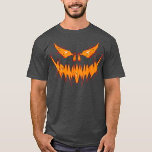 T-shirt Citrouille rétro Jack-o'-lantern Citrouille d'horr