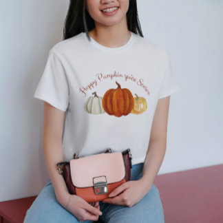 T-shirt Citrouille saison épice citrouille mignon pour amo