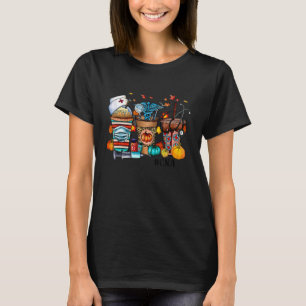 T-shirt Citrouille Spice CNA Infirmière Citrouille Automne
