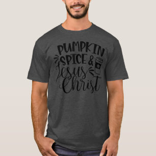 T-shirt Citrouille Spice Et Jésus Christ Café Thanksgiving