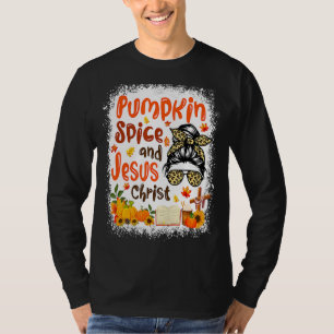 T-shirt Citrouille Spice Et Jésus Christ Cute Fall Café