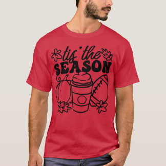 T-shirt Citrouille Spice Football C'Est La Saison Automne