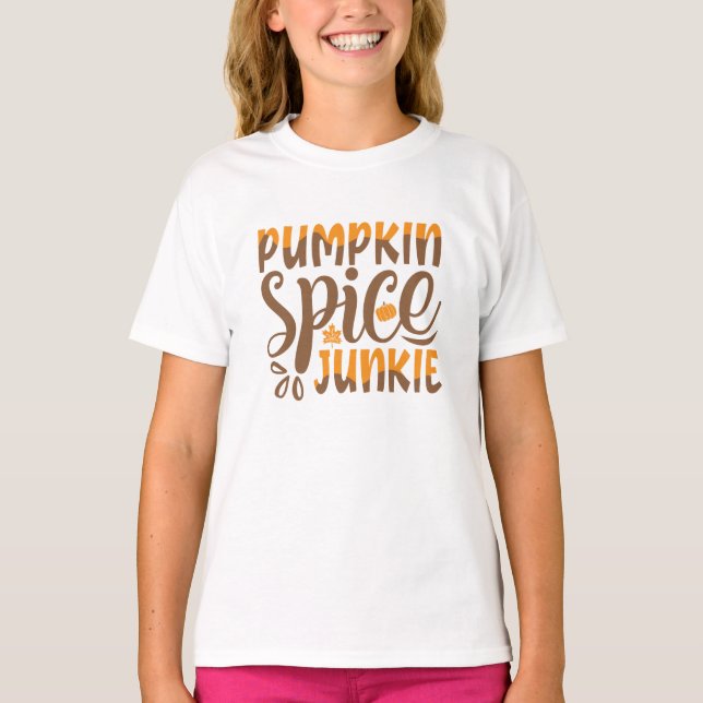 T-shirt Citrouille Spice Junkie (Devant)