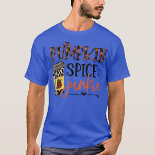 T-shirt Citrouille Spice Junkie Fall Vibes Western Leopard