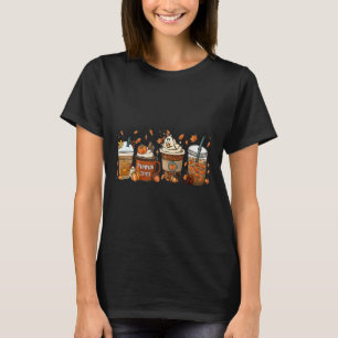 T-shirt Citrouille Spice Latte Fall Café Citrouille Spice