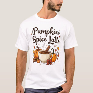 🎃 T-shirt Citrouille Spice Latte Lover :