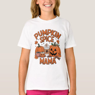 T-shirt "Citrouille Spice Mama - Cosy Fall Season Graphic"