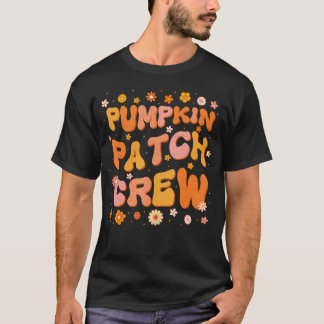 T-shirt Citrouille super Patch Crew Thanksgiving Automne A