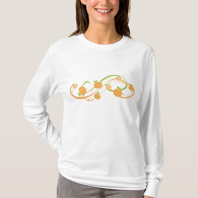 T-shirt Citrouille Swirl (Devant)