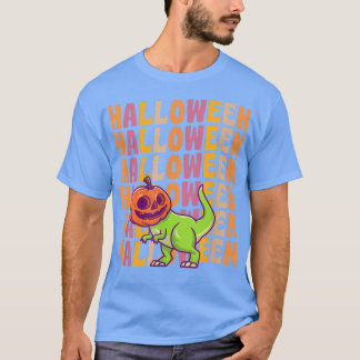 T-shirt Citrouille TRe Dinosaur les années 70 80s Retro Vi