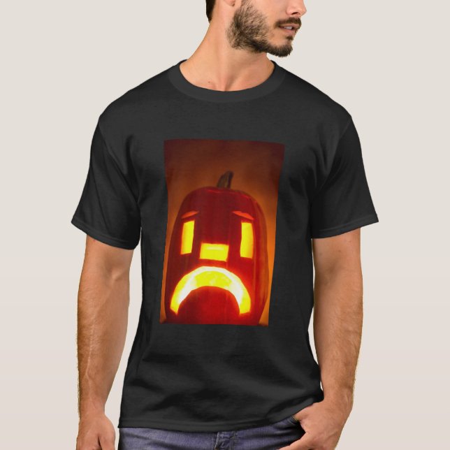 T-shirt Citrouille triste (Devant)