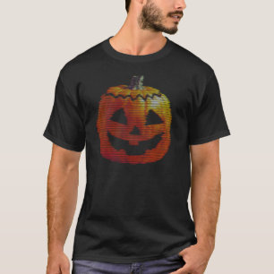 T-shirt Citrouille TV Glitchy
