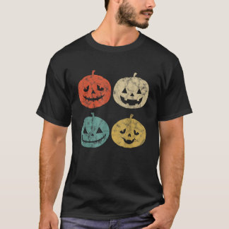 T-shirt Citrouille vintage Chemise rétro JackOLantern Citr