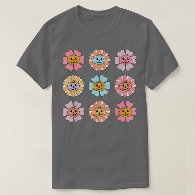 T-shirt Citrouille Visage Lazy Halloween Costume d'effroi  (Design devant)