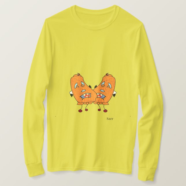 T-shirt : citrouilles dansantes (Design devant)