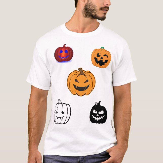 T-shirt Citrouilles d'Halloween    (Devant)