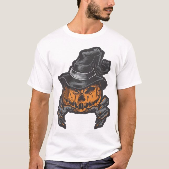 T-shirt Citrouilles d'Halloween         (Devant)