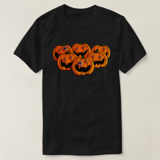 T-shirt Citrouilles d'Halloween aux Yeux Mobiles