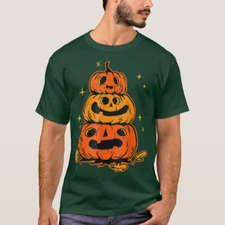 T-shirt Citrouilles d'Halloween - Graphique tour Citrouill