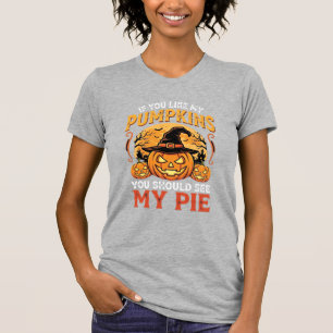 T-shirt Citrouilles Drôles de conception de tarte d'Hallow