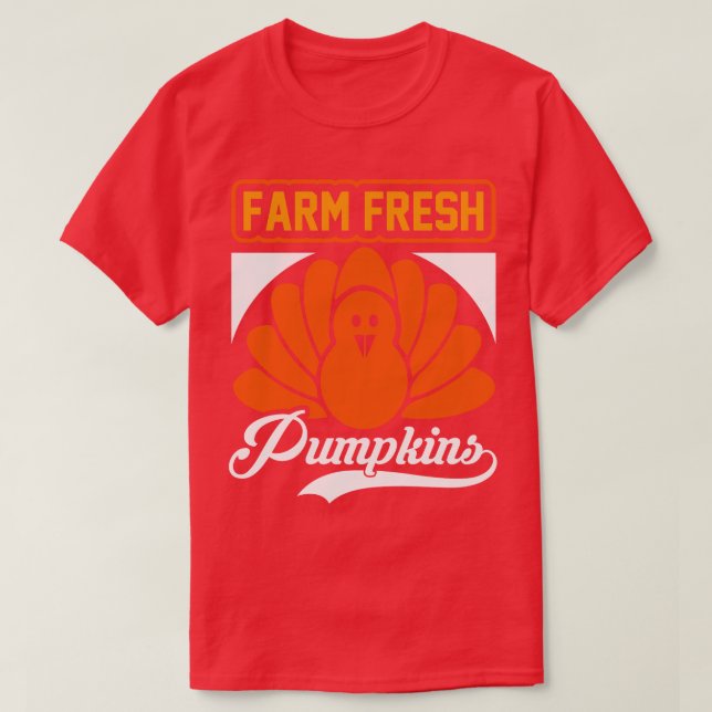 T-shirt Citrouilles frais de ferme (Design devant)