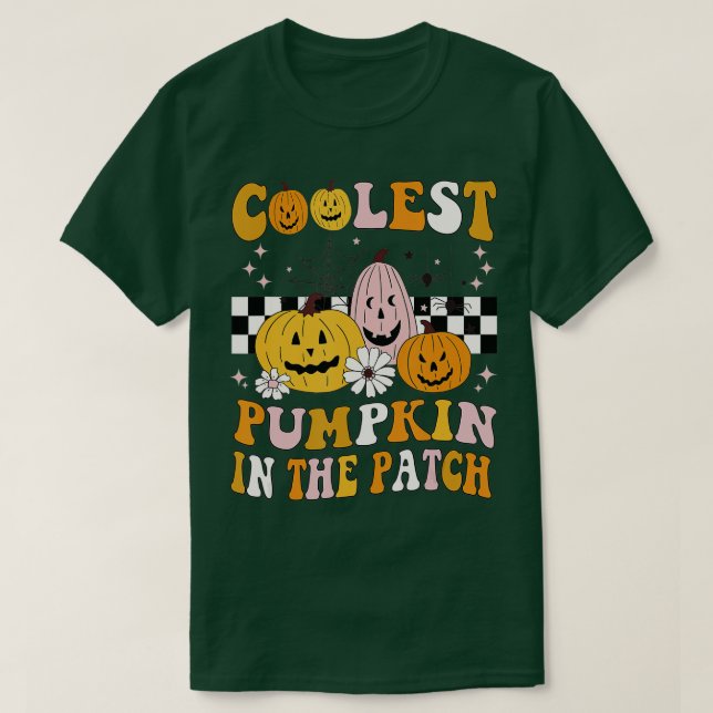 T-shirt Citrouilles les plus frais dans le Patch Halloween (Design devant)