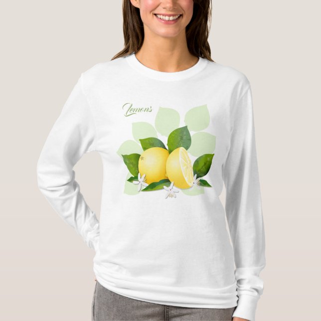 T-shirt Citrus citron Fruit Botanique (Devant)