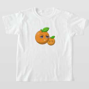 T-shirt Citrus Love - maman et fils orange amoureux