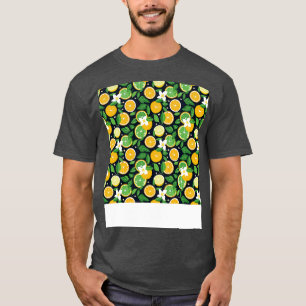 T-shirt Citrus Motif transparent Citron Lime Orange Mandar