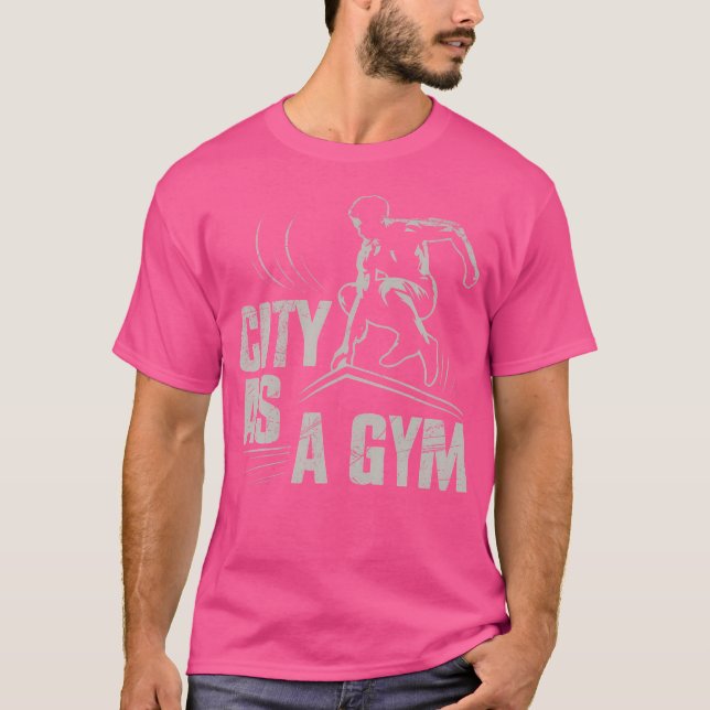 T-shirt City As A Gym Parkour (Devant)