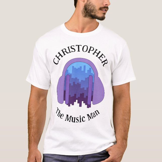 T-shirt City blast : hommage à la musique personnalisée T- (Devant)