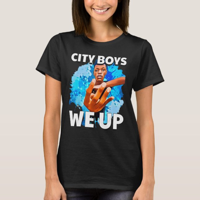 T-shirt City Boys Été Nous Montons Quatre Doigts Sur Mème  (Devant)