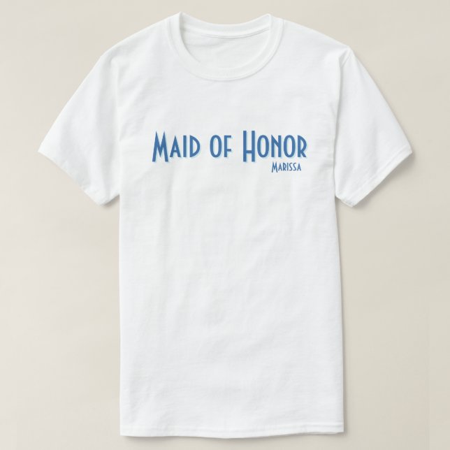 T-shirt City Chic Maid of Honor (Design devant)